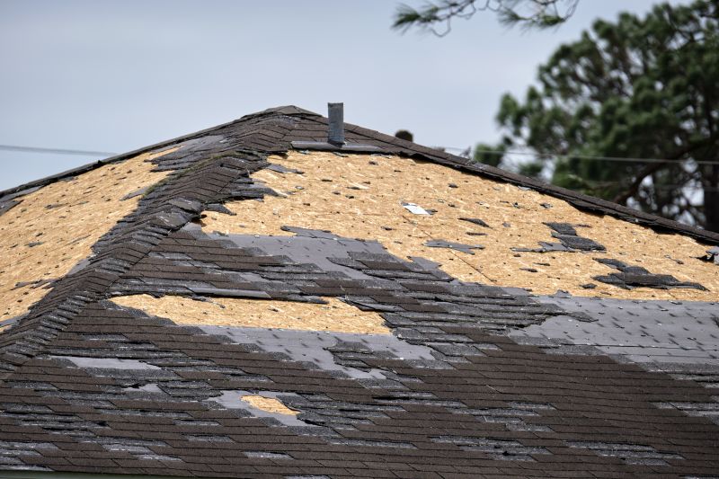 Asphalt Roof Repair - Storm Damage